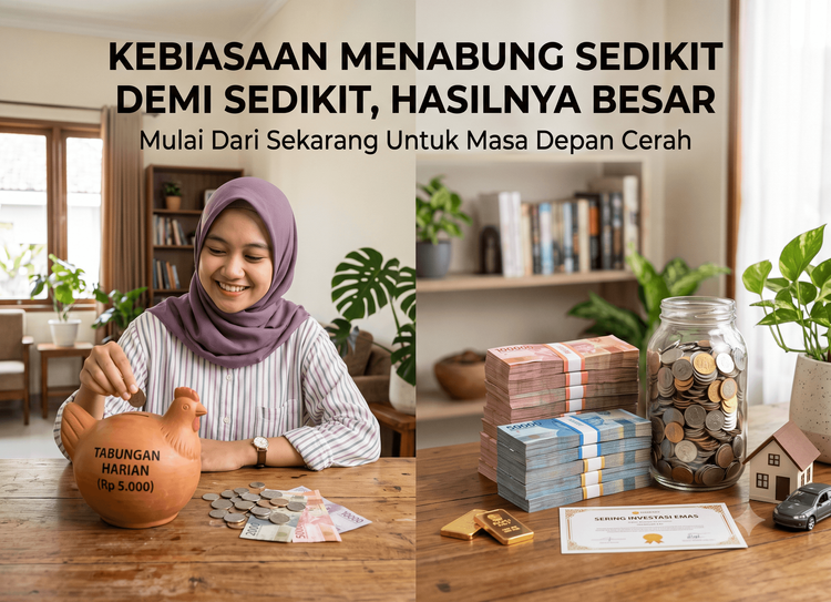 Kebiasaan Menabung Sedikit demi Sedikit, Hasilnya Besar