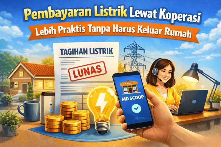 Pembayaran Listrik Lewat Koperasi Lebih Praktis Tanpa Harus Keluar Rumah