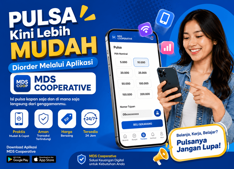 Pulsa Kini Lebih Mudah Diorder Melalui Aplikasi MDS Cooperative