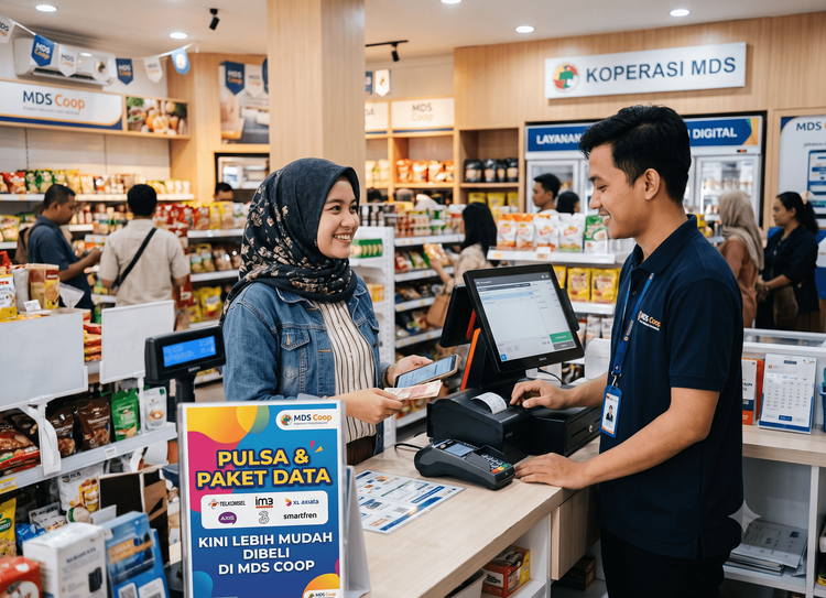 # Pulsa dan Paket Data Kini Lebih Mudah Dibeli di MDS Coop
