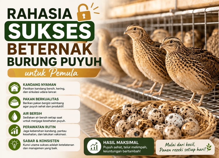 Rahasia Sukses Beternak Burung Puyuh untuk Pemula